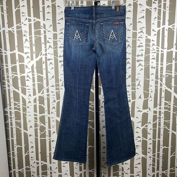7FAM A Pocket Low Rise Boot Cut Jeans 26 - Picture 10 of 10